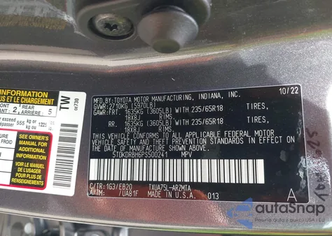 2023 Toyota Highlander Xle from USA, damaged, VIN 5TDKDRBH6PS500241